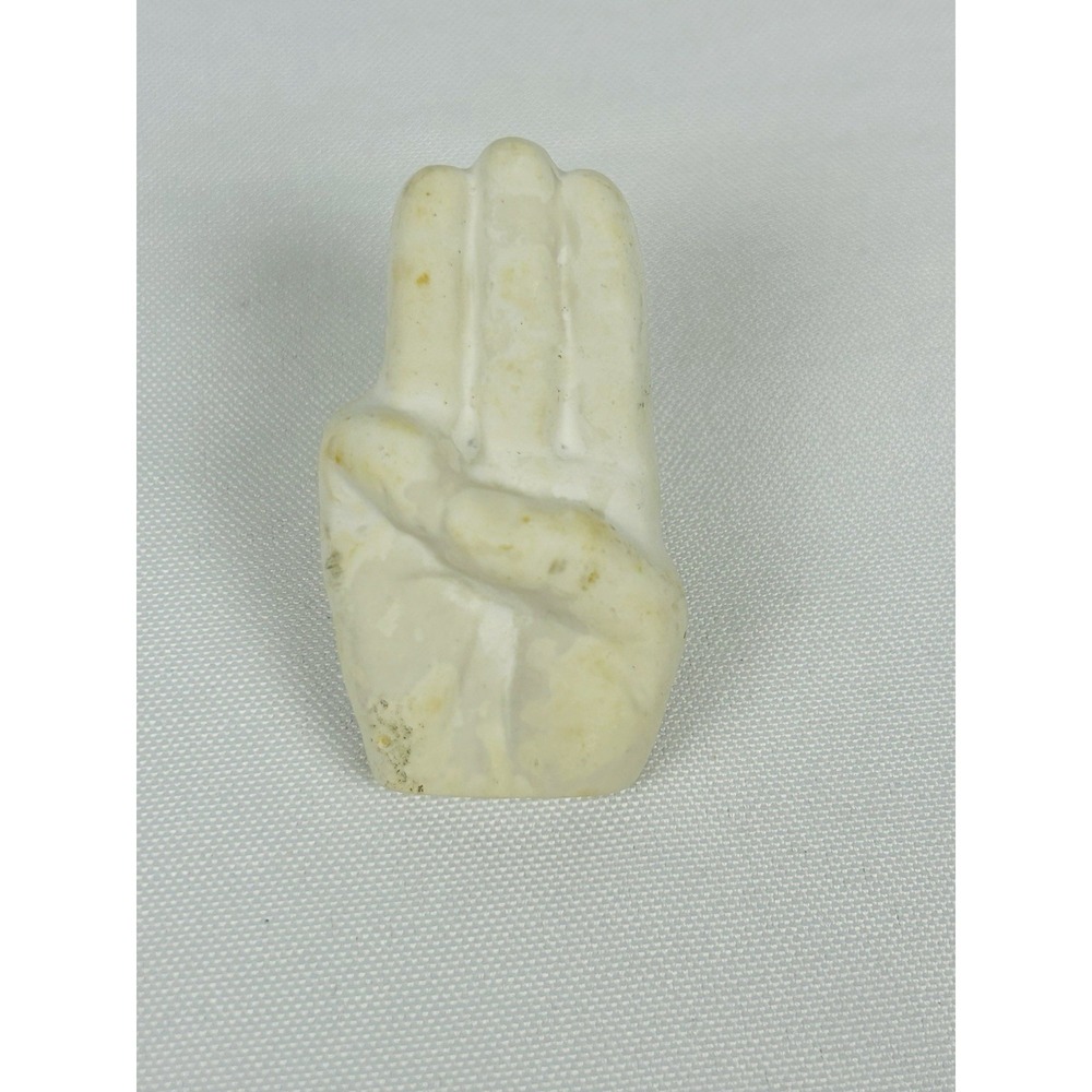 BSA Boy Scout Kerchief Slide Scout Sign 2 1/4" x 1 1/8" Plaster Chalkware